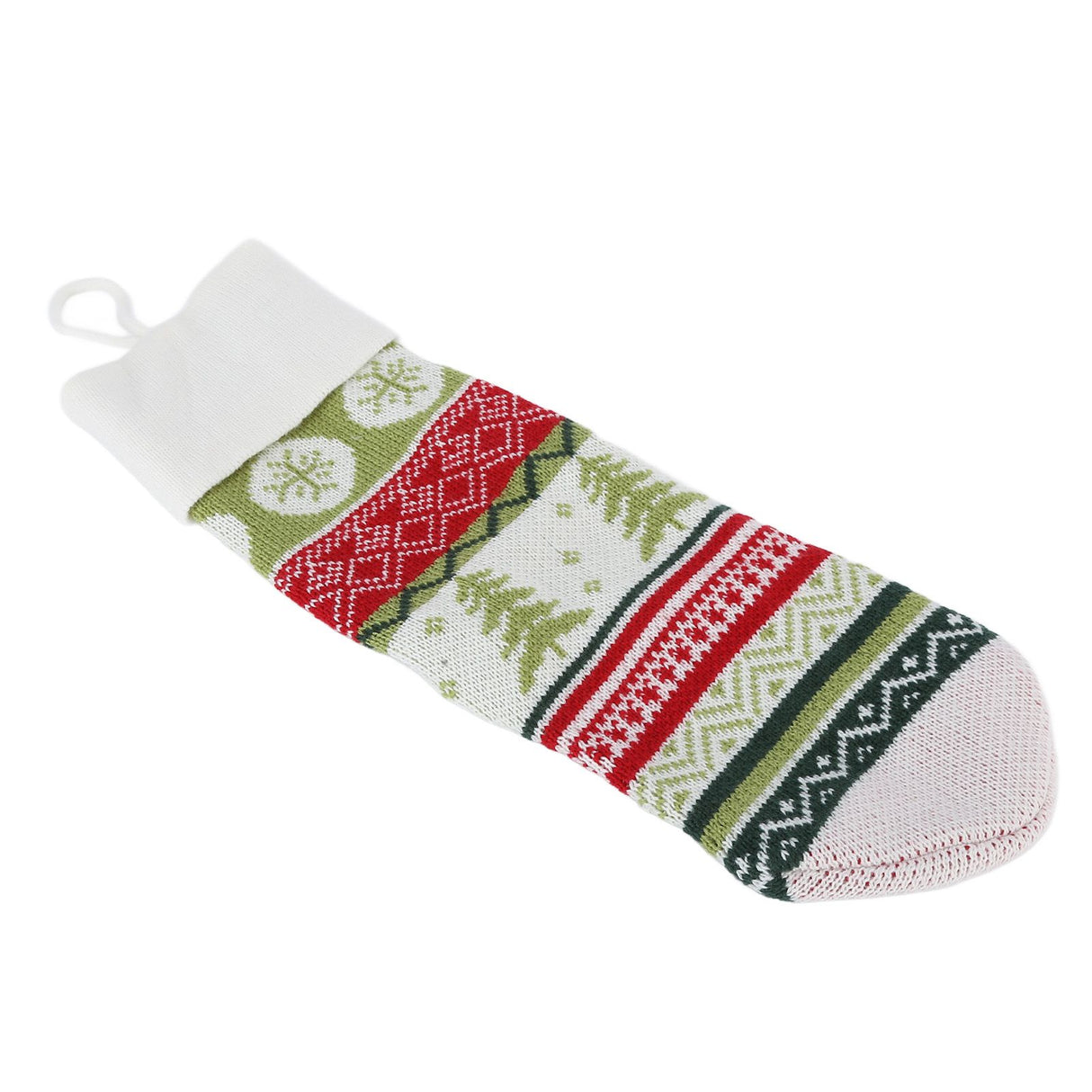 Christmas Decorations Children Sock Ornament Gift Bag Home Decoration for FestivalWhite Rope