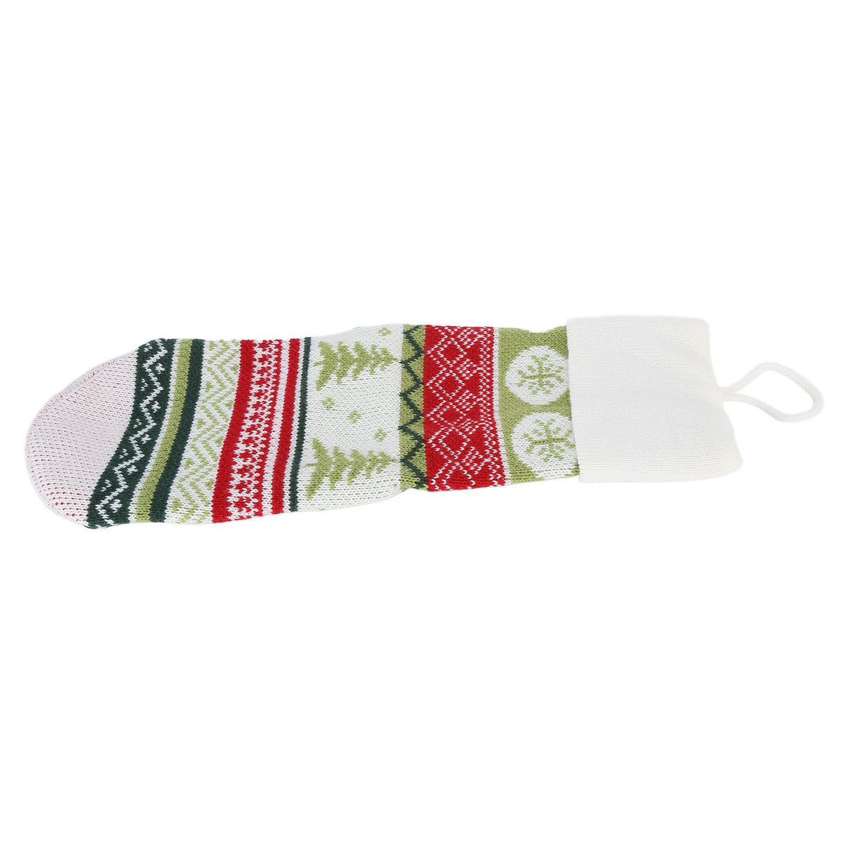 Christmas Decorations Children Sock Ornament Gift Bag Home Decoration for FestivalWhite Rope