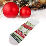 Christmas Decorations Children Sock Ornament Gift Bag Home Decoration for FestivalWhite Rope