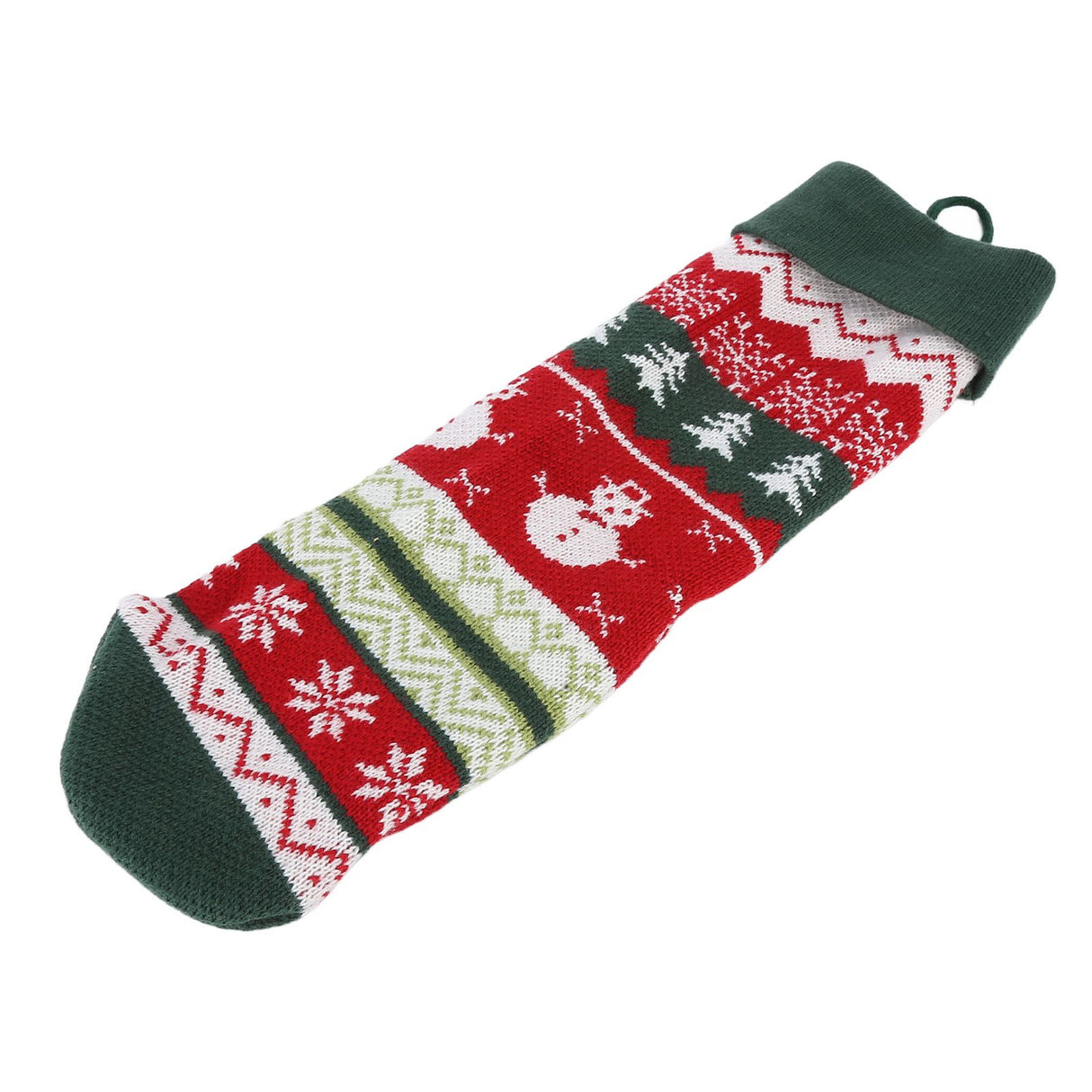 Christmas Decorations Children Sock Ornament Gift Bag Home Decoration for FestivalGreen Rope