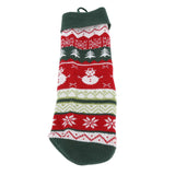 Christmas Decorations Children Sock Ornament Gift Bag Home Decoration for FestivalGreen Rope - Rear View