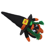 Halloween Gnome Plush Decor Handmade Eco Friendly Portable Durable Rudolph Faceless Doll for Home Party TableWitch - Top-Down View