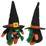 Halloween Gnome Plush Decor Handmade Eco Friendly Portable Durable Rudolph Faceless Doll for Home Party TableWitch