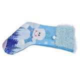 Cute Hanging Christmas Sock Luminous Candies Bag Gift Stocking with Hook for FestivalSnowman Type - 45-Degree Angle