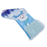 Cute Hanging Christmas Sock Luminous Candies Bag Gift Stocking with Hook for FestivalSnowman Type - Close-Up Angle