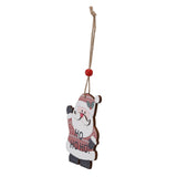 DIY Christmas Ornament Wooden Christmas Tree Decoration for Spring Festival HomeElder - Front View