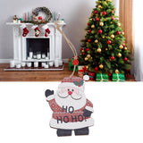 DIY Christmas Ornament Wooden Christmas Tree Decoration for Spring Festival HomeElder - Extra Image