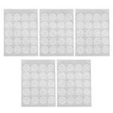 200Pcs Candle Wick Stickers Heat Resistant Double Sided Tape Sticker for Candle MakingWhite Bottom