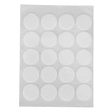 200Pcs Candle Wick Stickers Heat Resistant Double Sided Tape Sticker for Candle MakingWhite Bottom