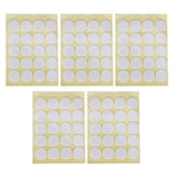 200Pcs Candle Wick Stickers Heat Resistant Double Sided Tape Sticker for Candle MakingYellow Bottom