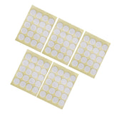200Pcs Candle Wick Stickers Heat Resistant Double Sided Tape Sticker for Candle MakingYellow Bottom