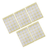 200Pcs Candle Wick Stickers Heat Resistant Double Sided Tape Sticker for Candle MakingYellow Bottom - Top-Down View