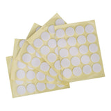 200Pcs Candle Wick Stickers Heat Resistant Double Sided Tape Sticker for Candle MakingYellow Bottom - Close-Up Angle