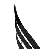 3 Dimensional Thickened Mirror Wall Sticker Acrylic Self Adhesive Wall Decoration for HomeJM740 Black + EVA Glue