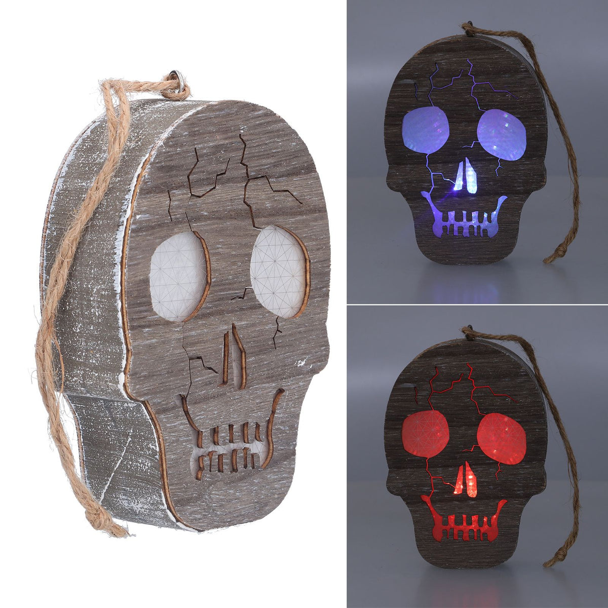 Halloween DIY Pumpkin Skull Lantern Decoration Festival LED Pumpkin Horror DecorationsSkull