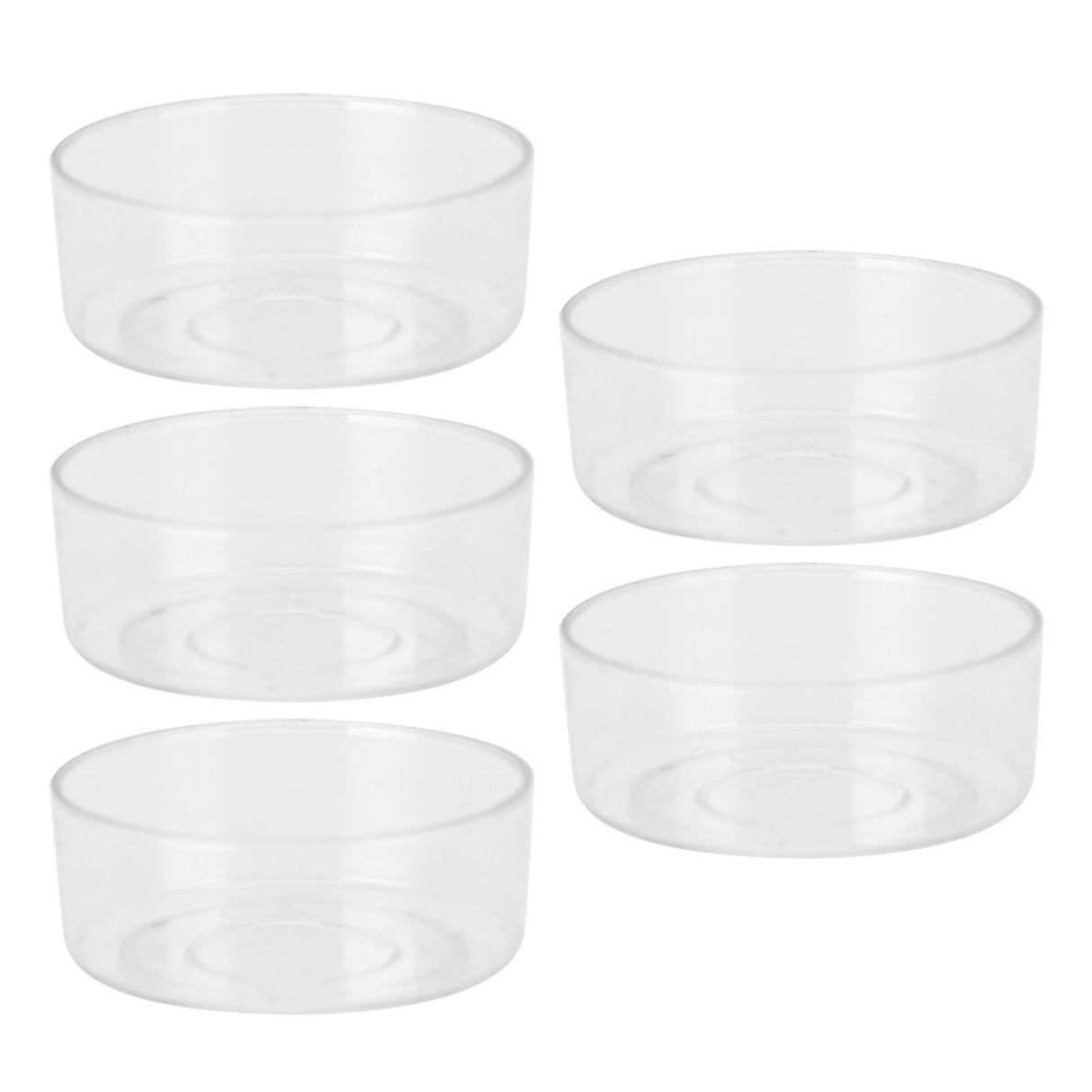 50Pcs DIY Plastic Candle Mold Transparent Heat Resistant Candle Making Container AccessoryRound Shape