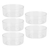 50Pcs DIY Plastic Candle Mold Transparent Heat Resistant Candle Making Container AccessoryRound Shape