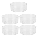 50Pcs DIY Plastic Candle Mold Transparent Heat Resistant Candle Making Container AccessoryRound Shape - Side View