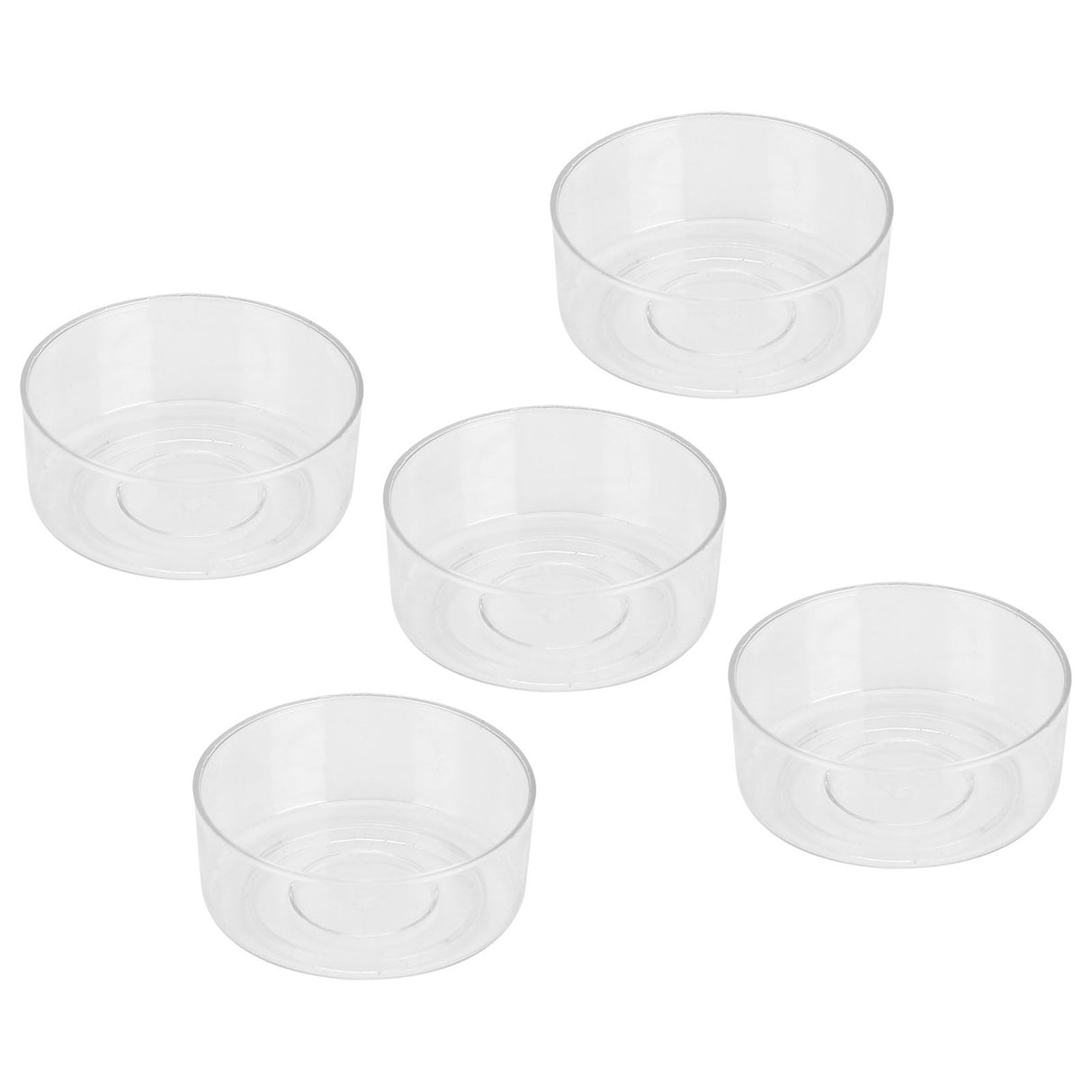 50Pcs DIY Plastic Candle Mold Transparent Heat Resistant Candle Making Container AccessoryRound Shape