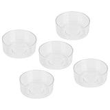 50Pcs DIY Plastic Candle Mold Transparent Heat Resistant Candle Making Container AccessoryRound Shape - Rear View