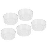 50Pcs DIY Plastic Candle Mold Transparent Heat Resistant Candle Making Container AccessoryRound Shape