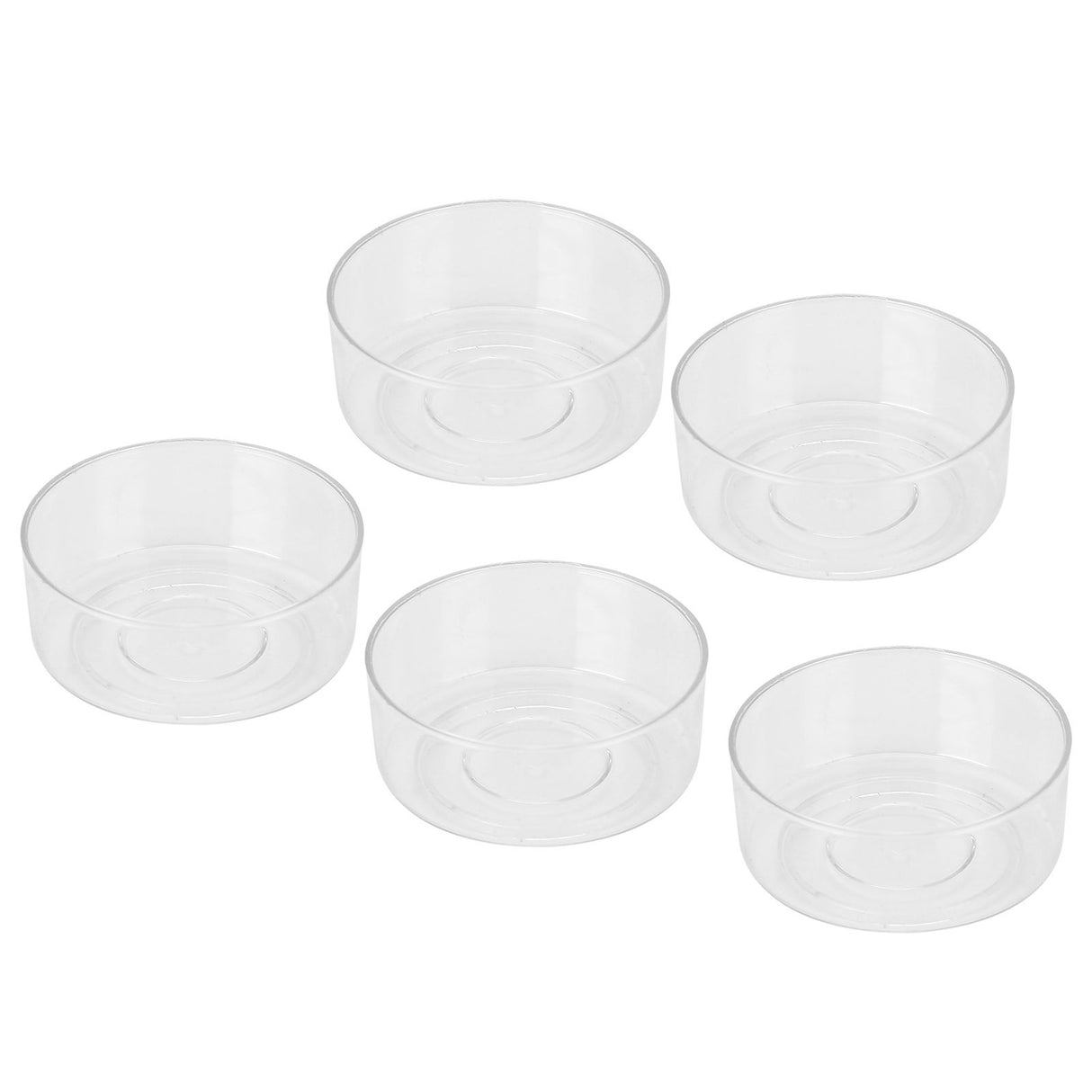 50Pcs DIY Plastic Candle Mold Transparent Heat Resistant Candle Making Container AccessoryRound Shape