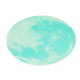 Cyan Green Light Moon Design Fluorescent Wall Sticker Self Adhesive Decorative Sticker Decal