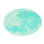 Cyan Green Light Moon Design Fluorescent Wall Sticker Self Adhesive Decorative Sticker Decal