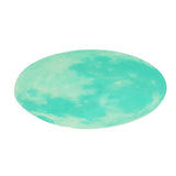Cyan Green Light Moon Design Fluorescent Wall Sticker Self Adhesive Decorative Sticker Decal