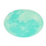 Cyan Green Light Moon Design Fluorescent Wall Sticker Self Adhesive Decorative Sticker Decal