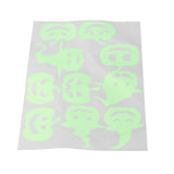 Halloween Fluorescent Wall Sticker Self Adhesive Decorative Sticker with Witch Pumpkin Pattern