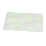 Halloween Fluorescent Wall Sticker Self Adhesive Decorative Sticker with Witch Pumpkin Pattern