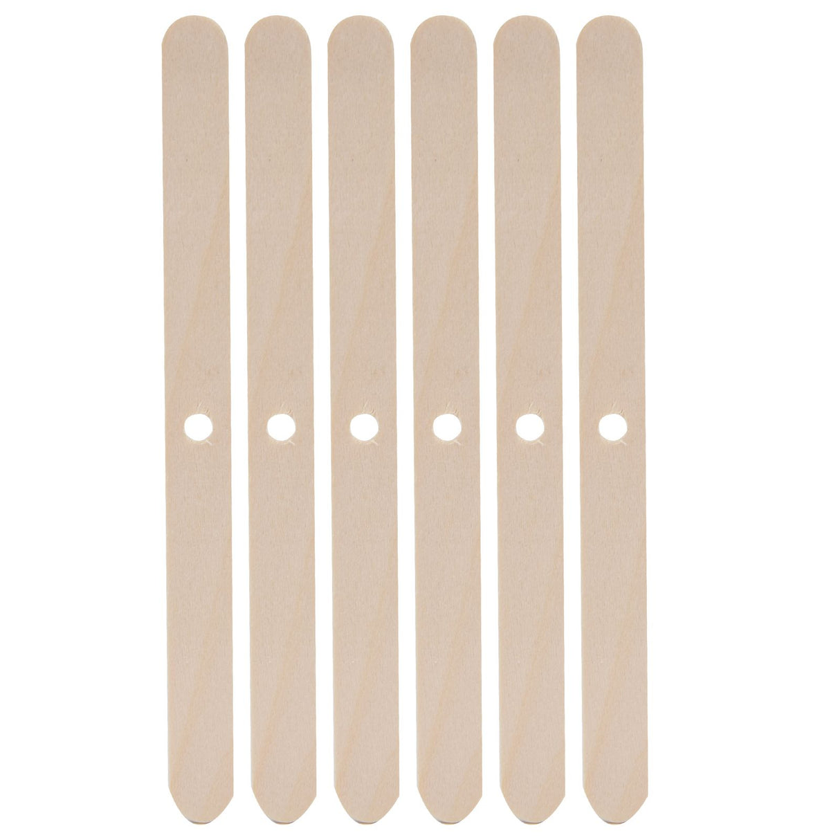 50Pcs Candle Wick Holder Birch Easy Use Reusable Wooden Wax Core Holder for Making Candles114x10mm Single Hole