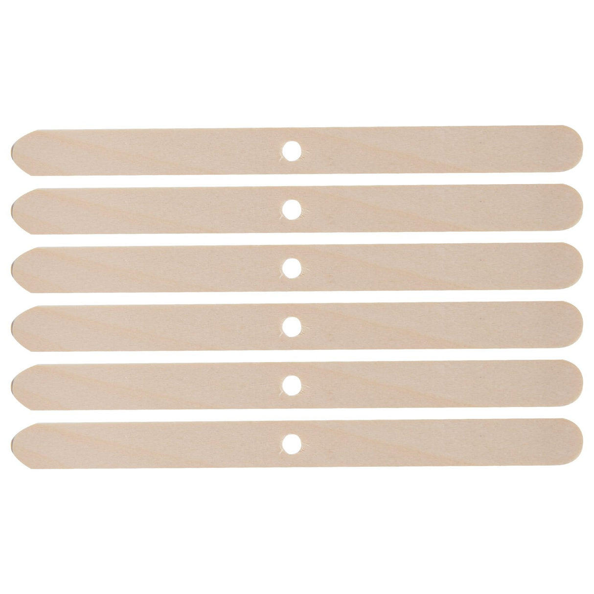 50Pcs Candle Wick Holder Birch Easy Use Reusable Wooden Wax Core Holder for Making Candles114x10mm Single Hole