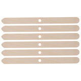 50Pcs Candle Wick Holder Birch Easy Use Reusable Wooden Wax Core Holder for Making Candles114x10mm Single Hole
