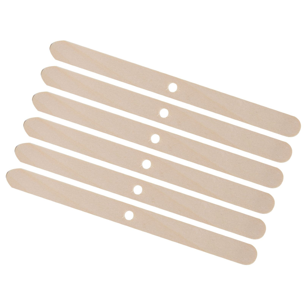 50Pcs Candle Wick Holder Birch Easy Use Reusable Wooden Wax Core Holder for Making Candles114x10mm Single Hole