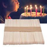 50Pcs Candle Wick Holder Birch Easy Use Reusable Wooden Wax Core Holder for Making Candles114x10mm Single Hole - Extra Image