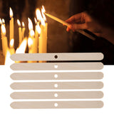 50Pcs Candle Wick Holder Birch Easy Use Reusable Wooden Wax Core Holder for Making Candles114x10mm Single Hole - Extra Image