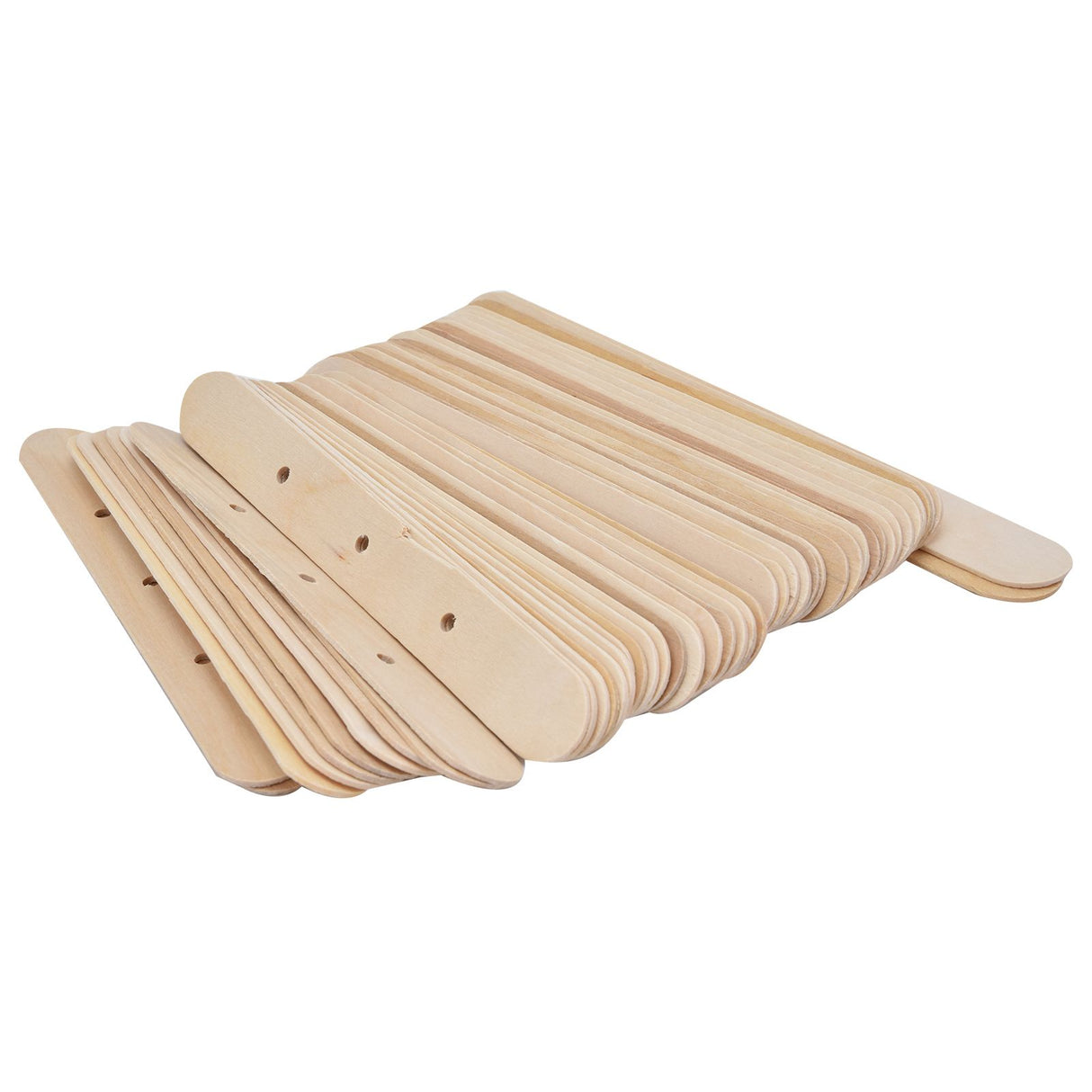50Pcs Candle Wick Holder Birch Easy Use Reusable Wooden Wax Core Holder for Making Candles150x20mm 3 Hole