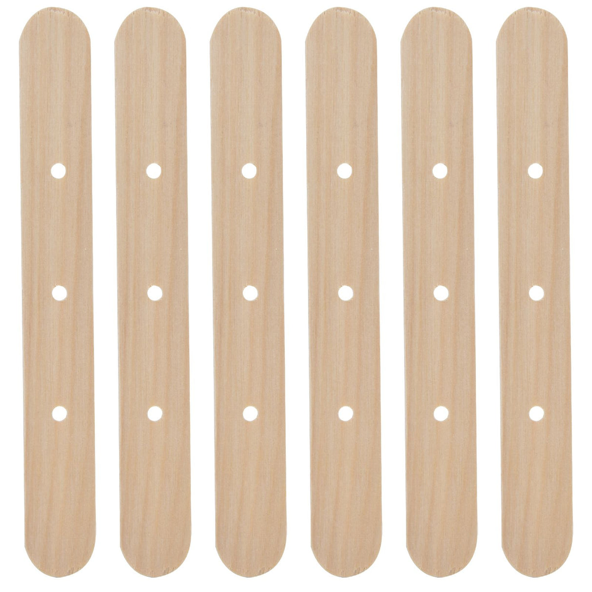 50Pcs Candle Wick Holder Birch Easy Use Reusable Wooden Wax Core Holder for Making Candles150x20mm 3 Hole