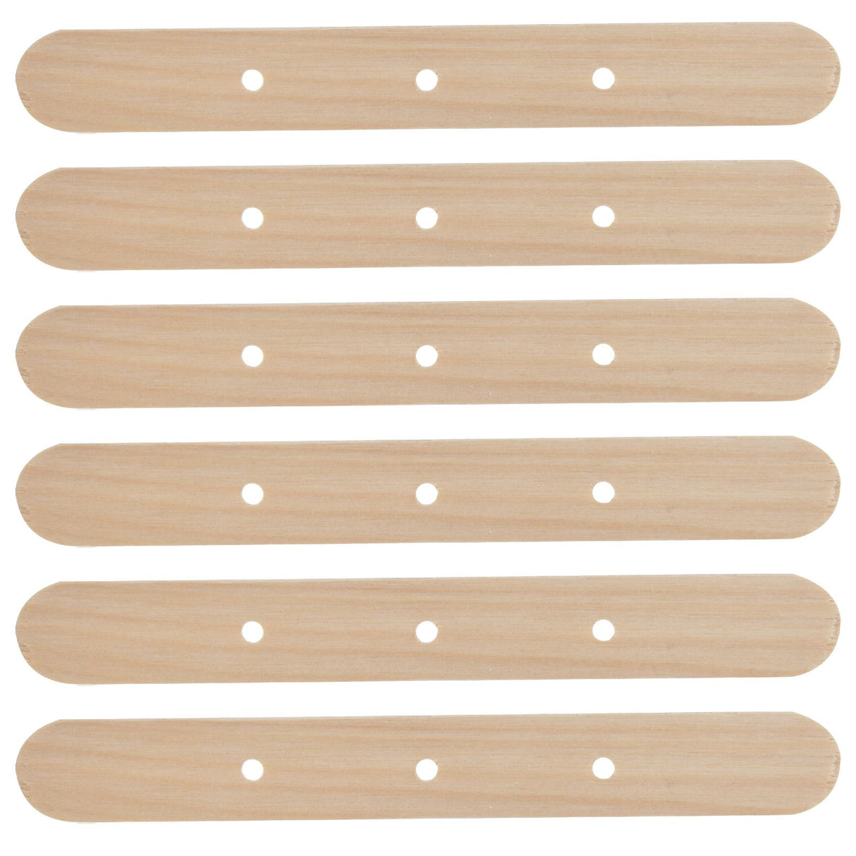 50Pcs Candle Wick Holder Birch Easy Use Reusable Wooden Wax Core Holder for Making Candles150x20mm 3 Hole