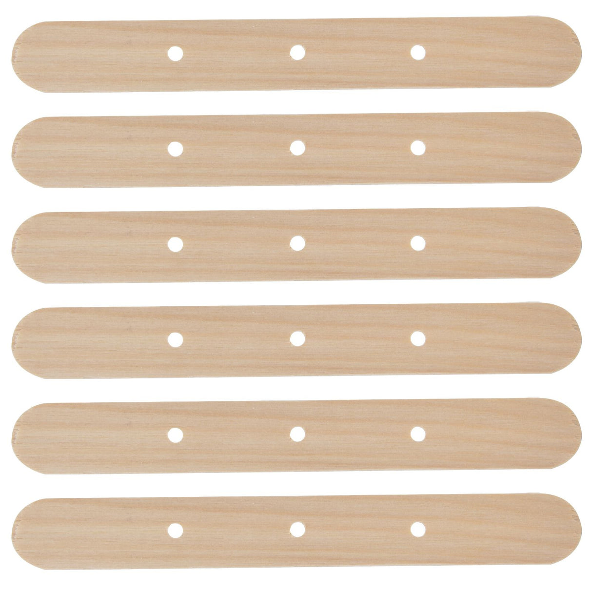 50Pcs Candle Wick Holder Birch Easy Use Reusable Wooden Wax Core Holder for Making Candles150x20mm 3 Hole