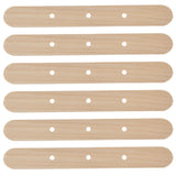 50Pcs Candle Wick Holder Birch Easy Use Reusable Wooden Wax Core Holder for Making Candles150x20mm 3 Hole