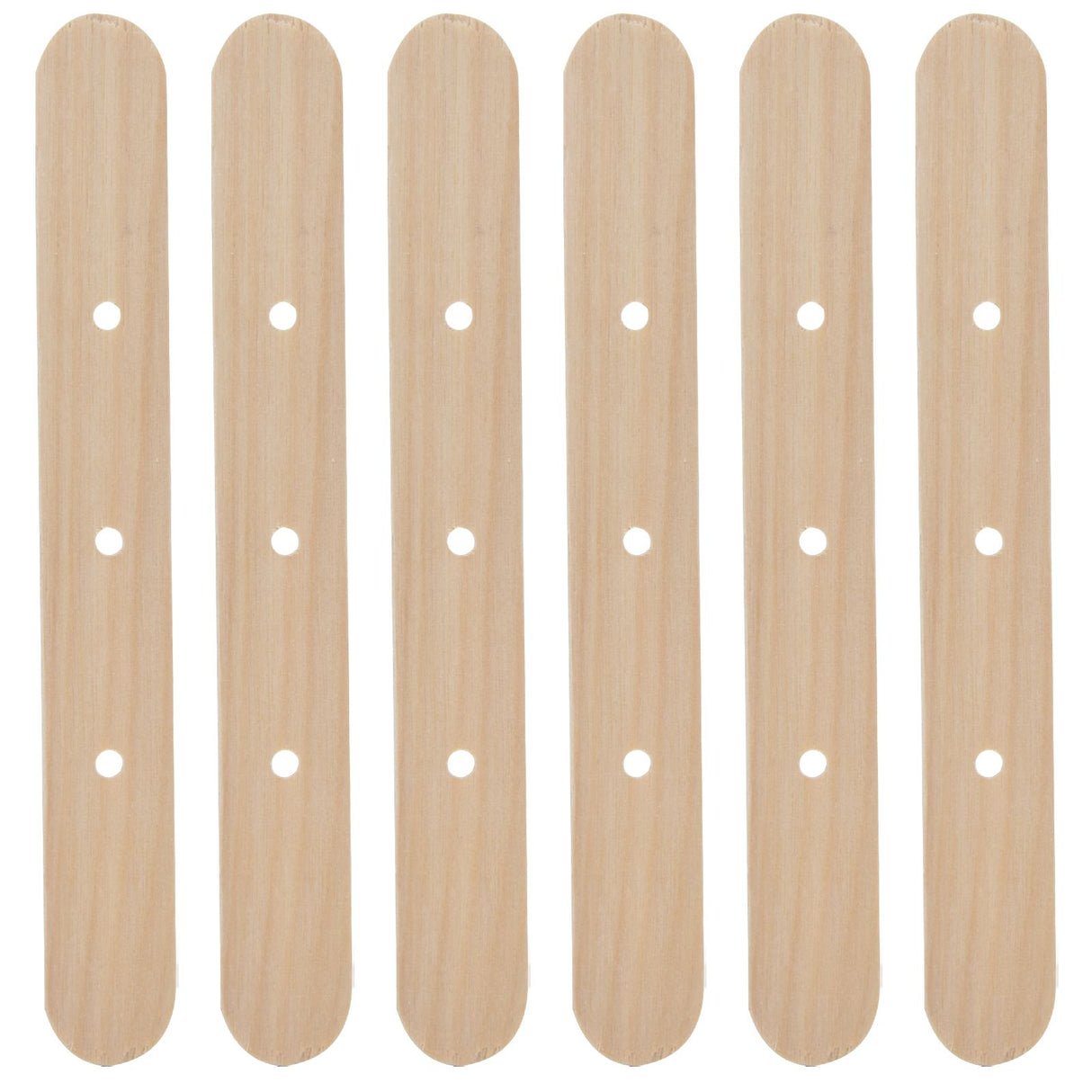50Pcs Candle Wick Holder Birch Easy Use Reusable Wooden Wax Core Holder for Making Candles150x20mm 3 Hole