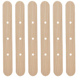 50Pcs Candle Wick Holder Birch Easy Use Reusable Wooden Wax Core Holder for Making Candles150x20mm 3 Hole - Close-Up Angle