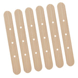 50Pcs Candle Wick Holder Birch Easy Use Reusable Wooden Wax Core Holder for Making Candles150x20mm 3 Hole