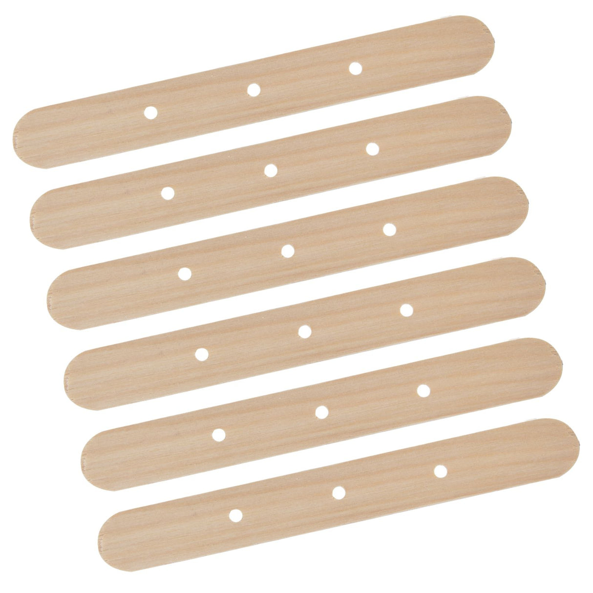 50Pcs Candle Wick Holder Birch Easy Use Reusable Wooden Wax Core Holder for Making Candles150x20mm 3 Hole