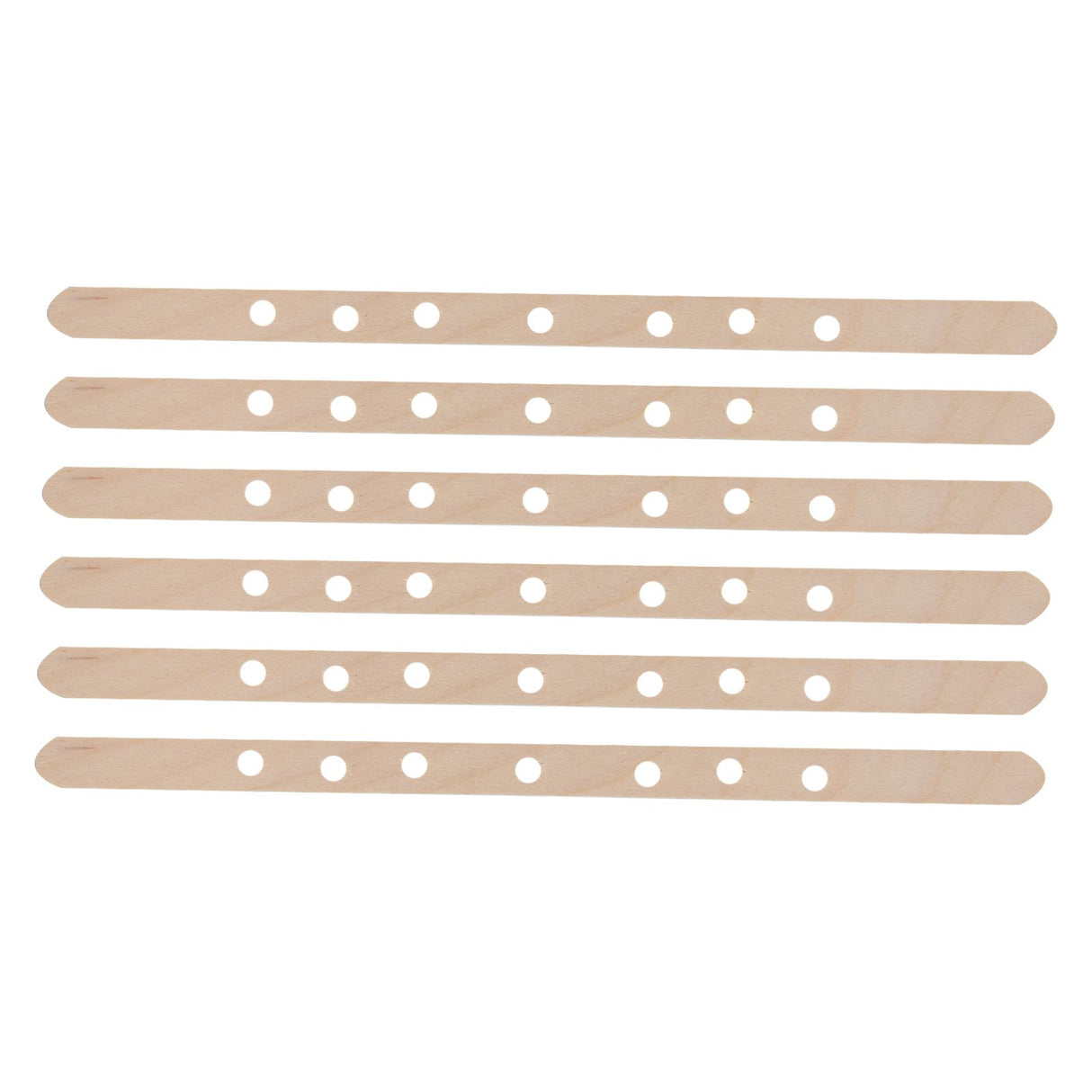 50Pcs Candle Wick Holder Birch Easy Use Reusable Wooden Wax Core Holder for Making Candles180x10mm 7 Hole
