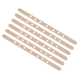 50Pcs Candle Wick Holder Birch Easy Use Reusable Wooden Wax Core Holder for Making Candles180x10mm 7 Hole