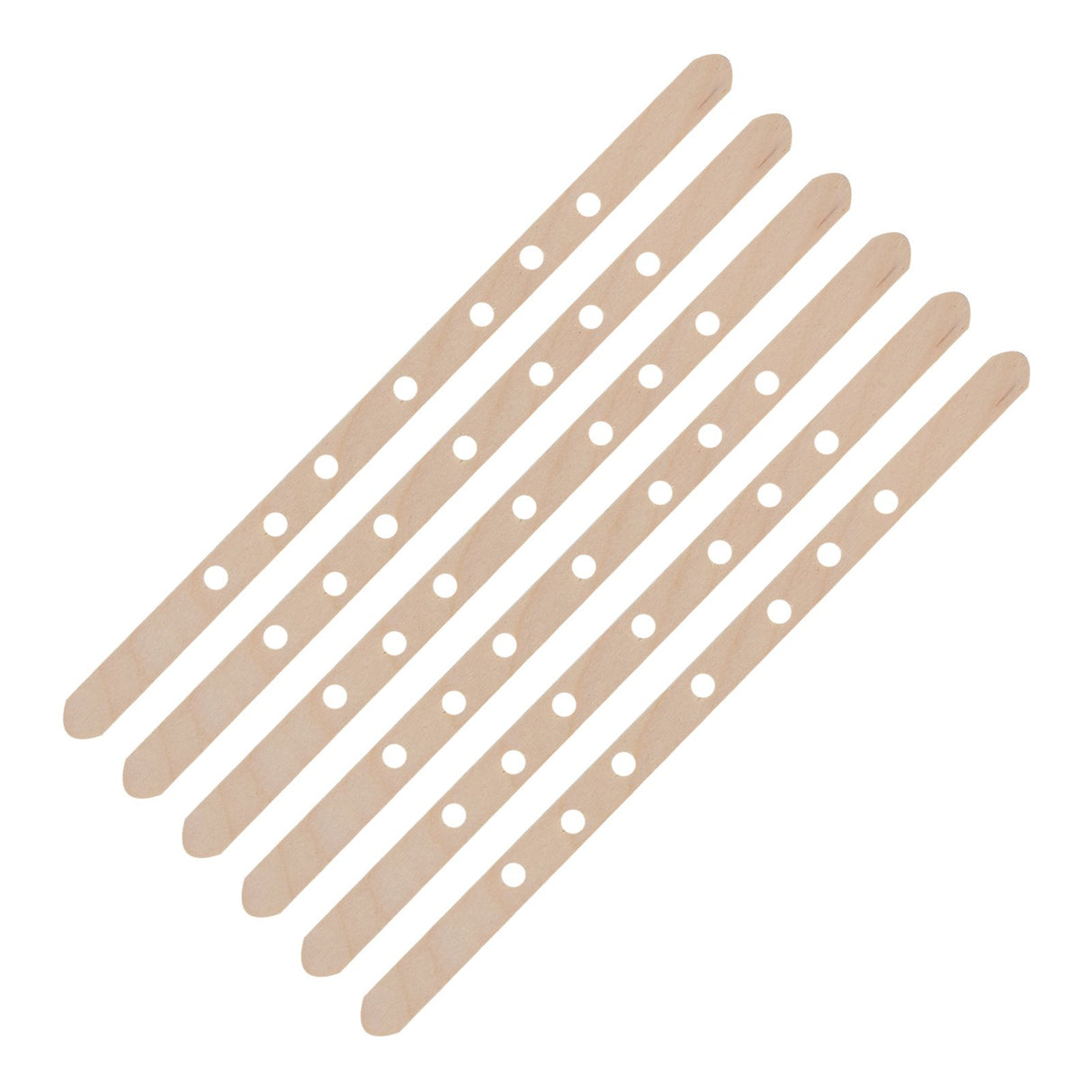 50Pcs Candle Wick Holder Birch Easy Use Reusable Wooden Wax Core Holder for Making Candles180x10mm 7 Hole